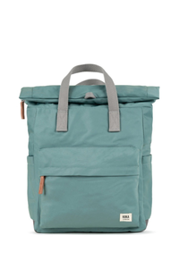 An image of the ROKA London Canfield B Teal Medium Recycled Nylon
