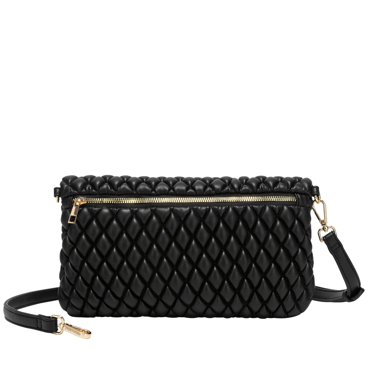 Quilted Flap Over Clutch Cross Body Bag