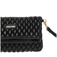 Quilted Flap Over Clutch Cross Body Bag