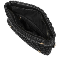 Quilted Flap Over Clutch Cross Body Bag