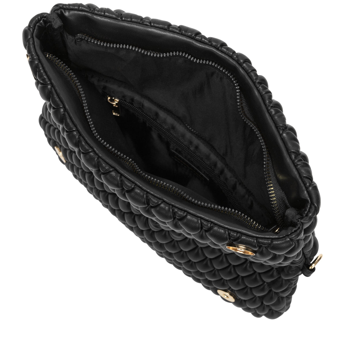 Quilted Flap Over Clutch Cross Body Bag
