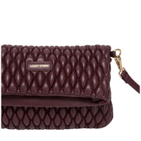 Quilted Flap Over Clutch Cross Body Bag