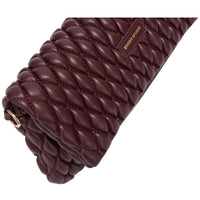 Quilted Flap Over Clutch Cross Body Bag