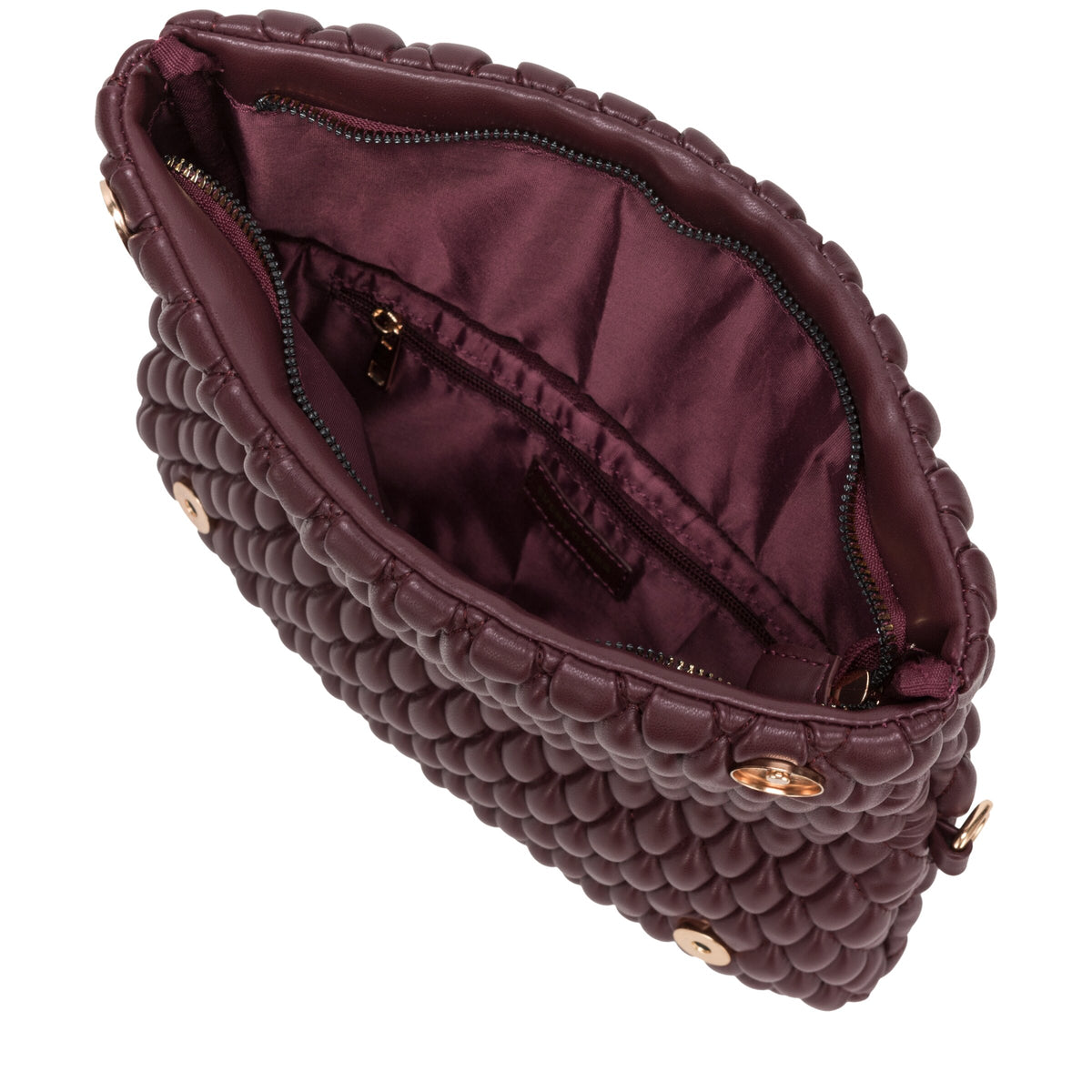 Quilted Flap Over Clutch Cross Body Bag