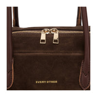 Suede Effect Bowling Bag