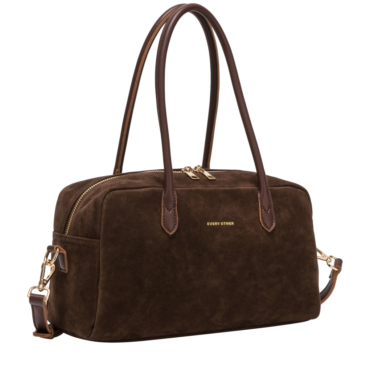 Suede Effect Bowling Bag