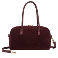 Suede Effect Bowling Bag