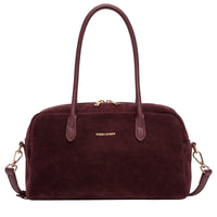 Suede Effect Bowling Bag