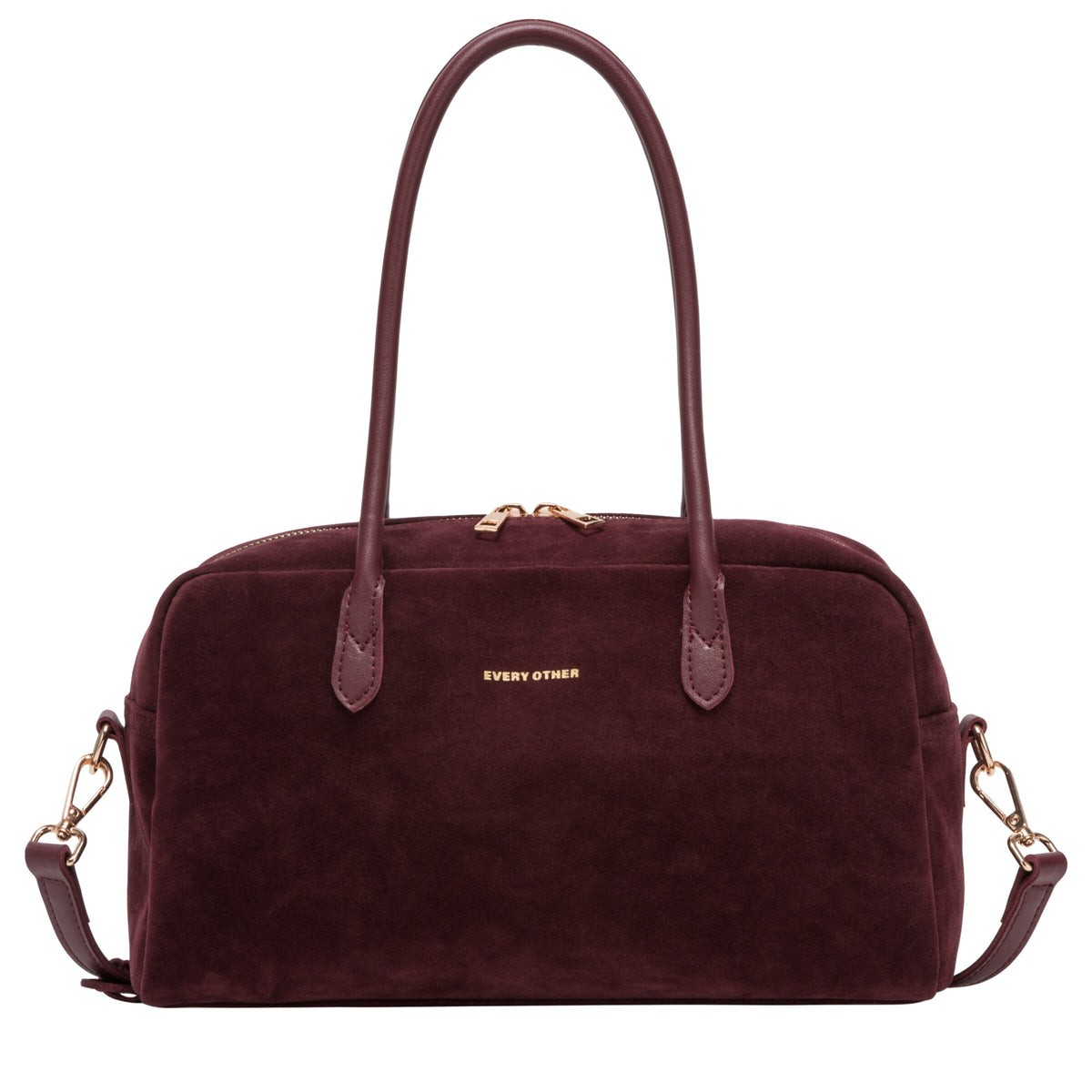 Suede Effect Bowling Bag