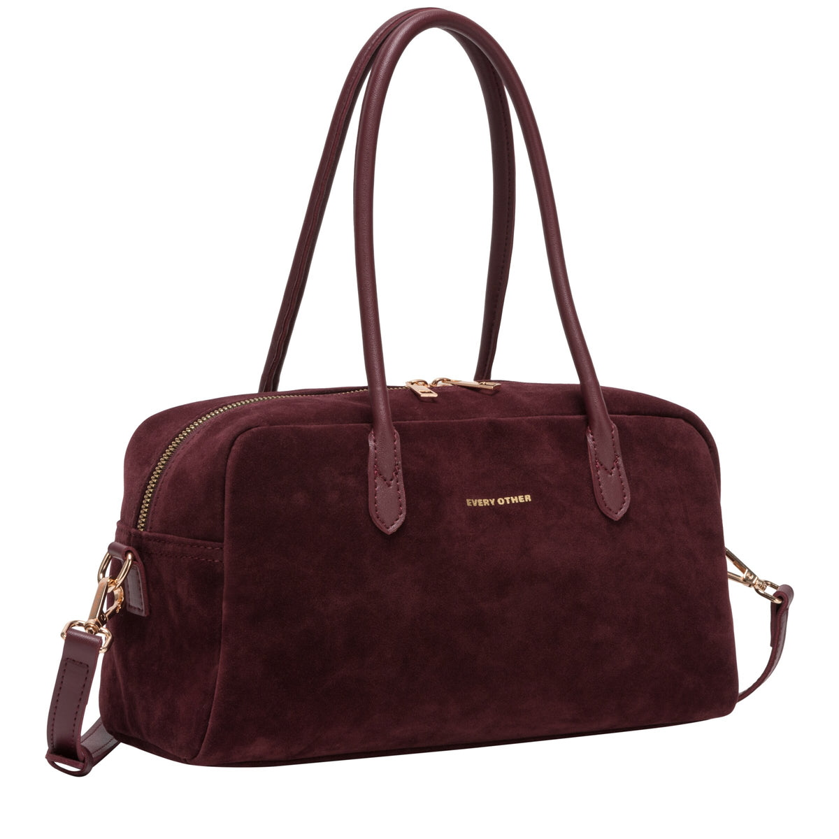 Suede Effect Bowling Bag