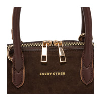 Suede Effect Mini Bowling Bag
