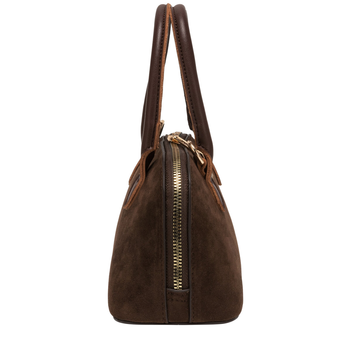 Suede Effect Mini Bowling Bag