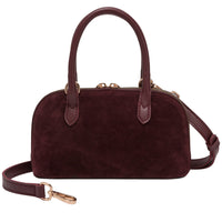 Suede Effect Mini Bowling Bag