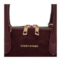 Suede Effect Mini Bowling Bag