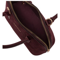 Suede Effect Mini Bowling Bag
