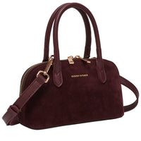 Suede Effect Mini Bowling Bag