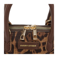 Suede Effect Mini Bowling Bag