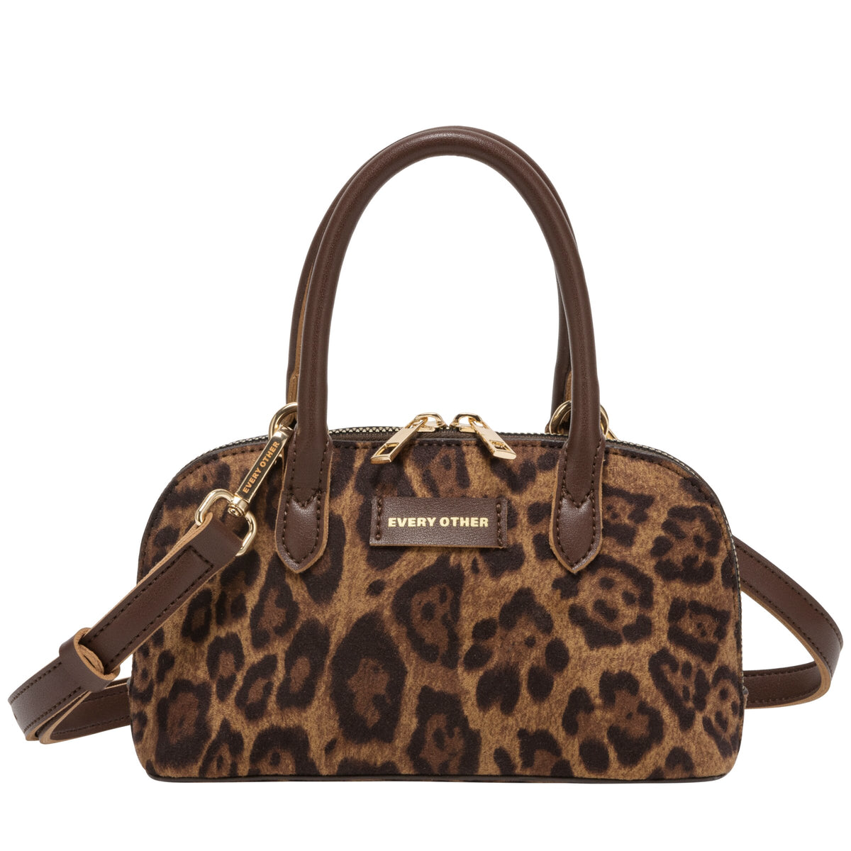 Suede Effect Mini Bowling Bag