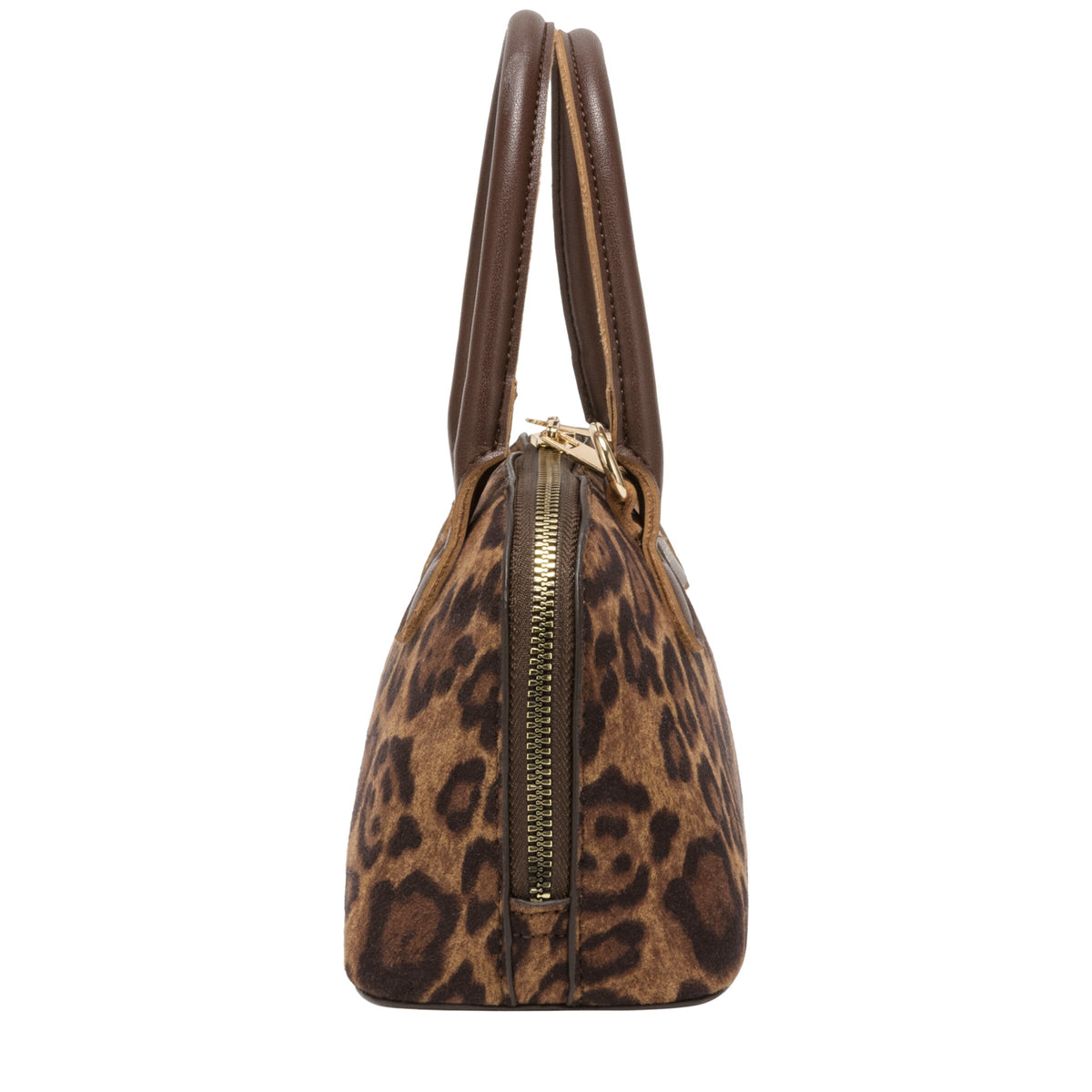 Suede Effect Mini Bowling Bag