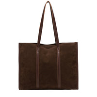 Suede Effect Large Tote Bag