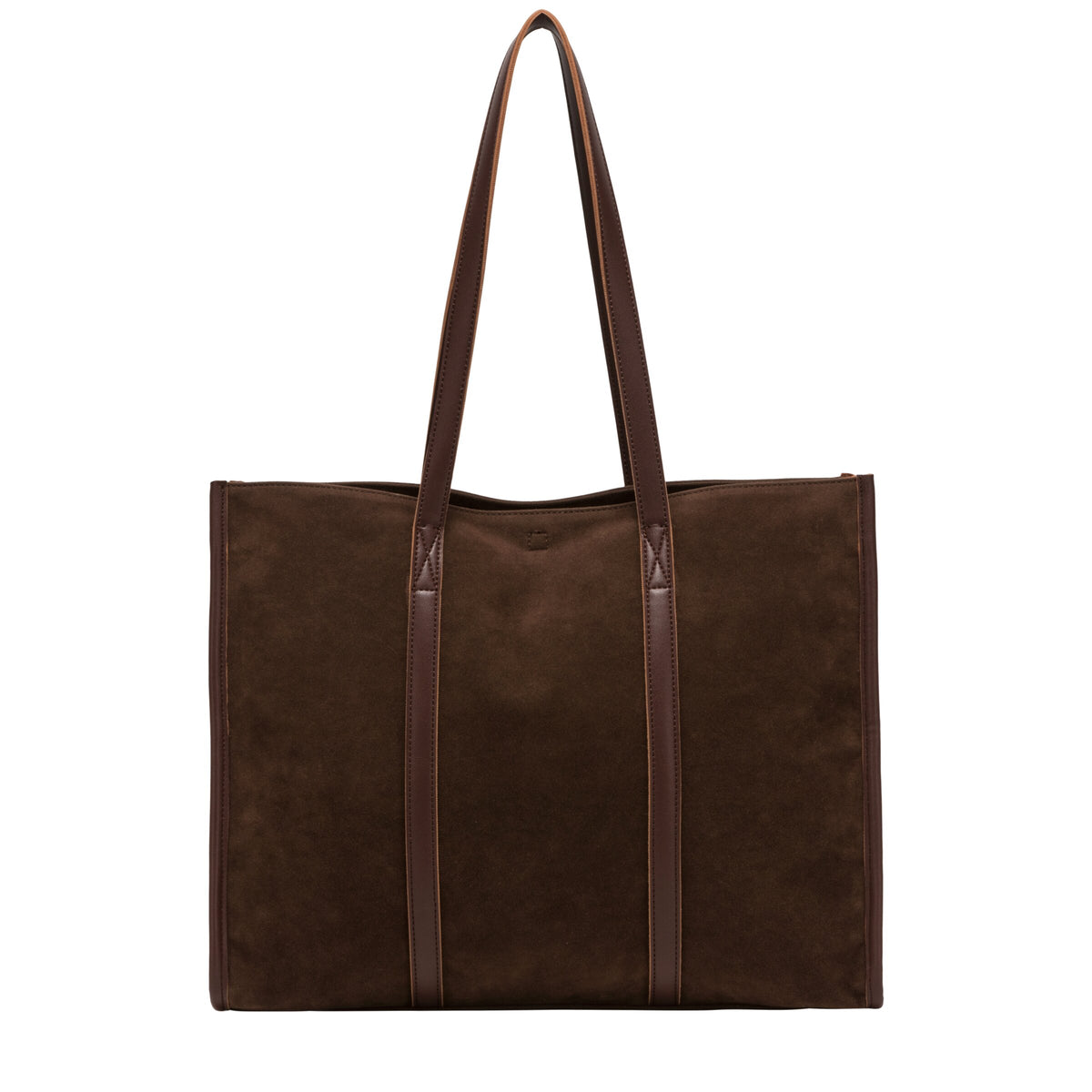 Suede Effect Large Tote Bag