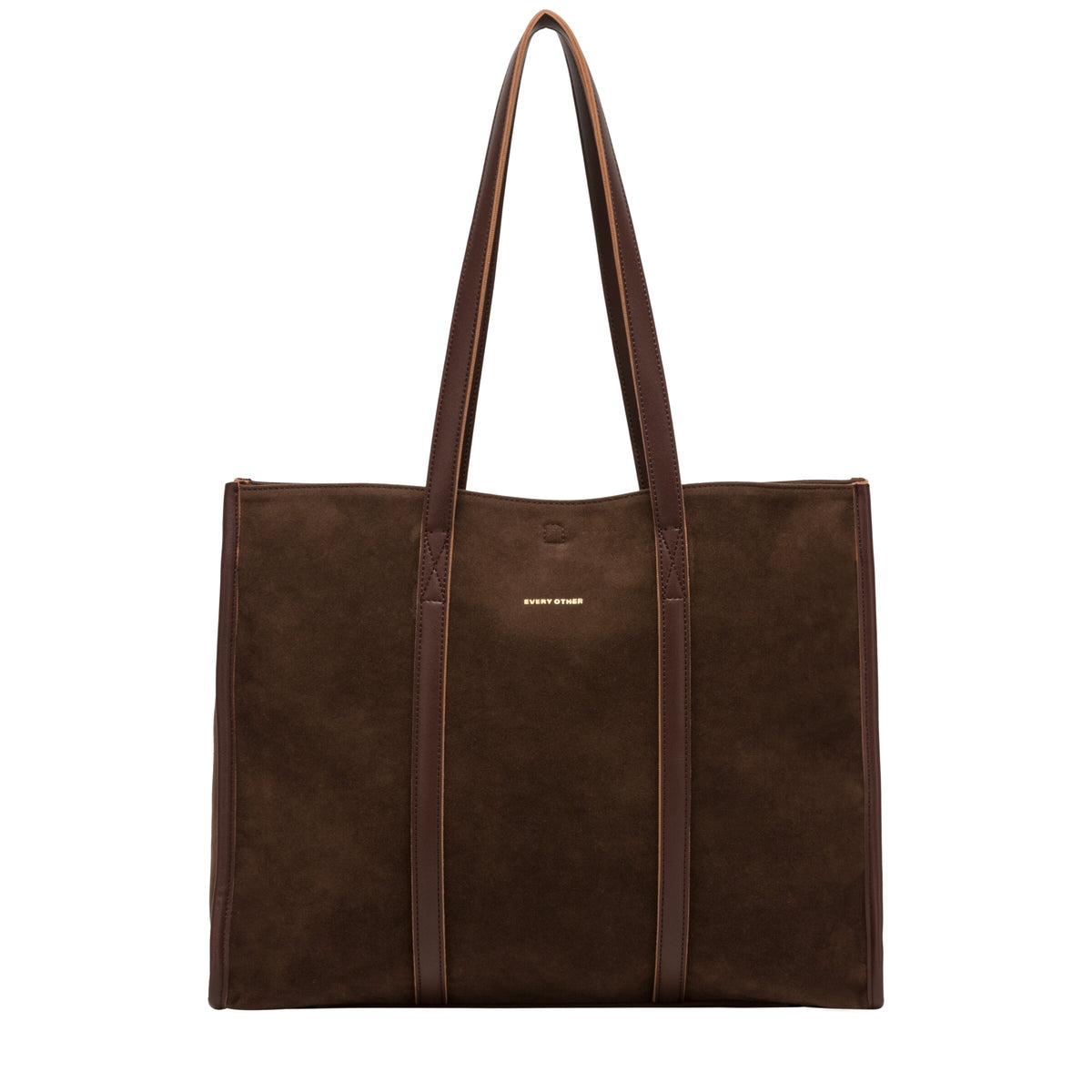 Suede Effect Large Tote Bag