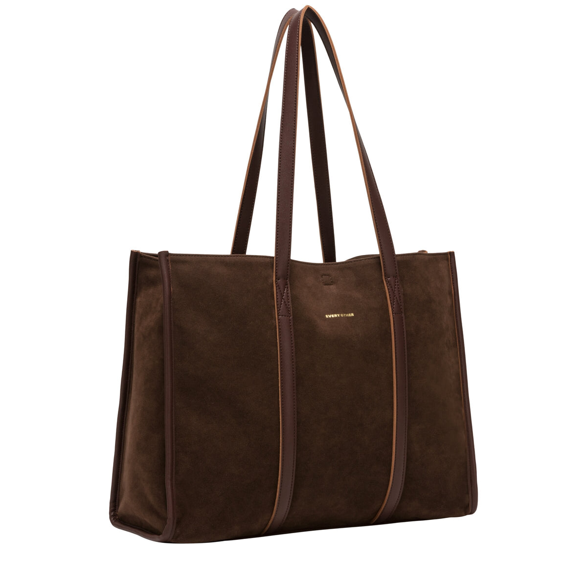 Suede Effect Large Tote Bag