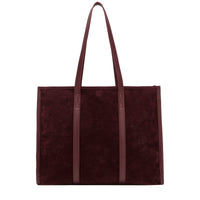 Suede Effect Large Tote Bag
