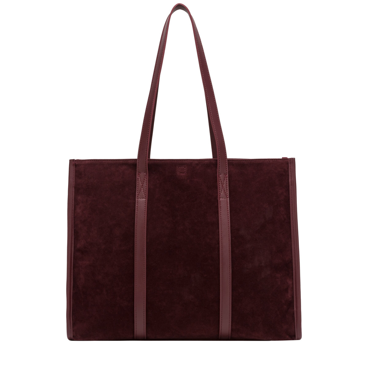 Suede Effect Large Tote Bag