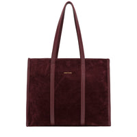 Suede Effect Large Tote Bag