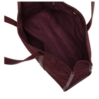 Suede Effect Large Tote Bag