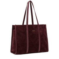Suede Effect Large Tote Bag