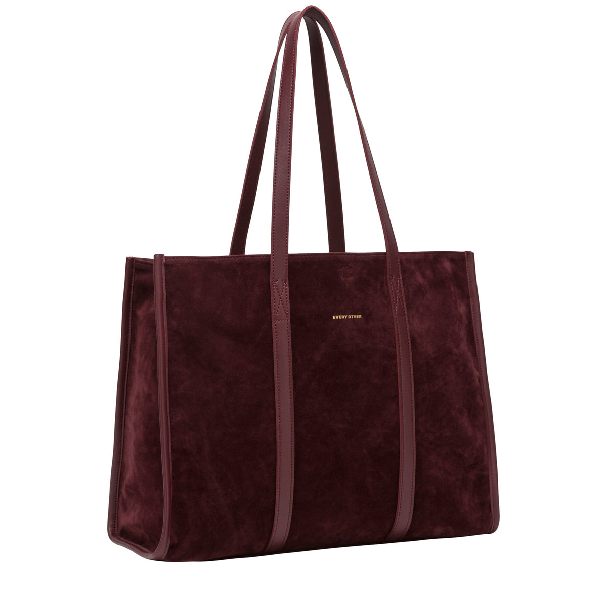 Suede Effect Large Tote Bag