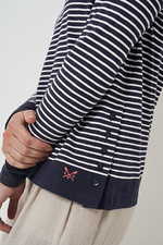 An image of the Crew Clothing Cassandra Stripe Top