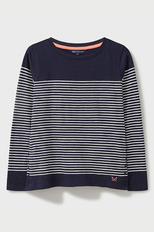 An image of the Crew Clothing Cassandra Stripe Top