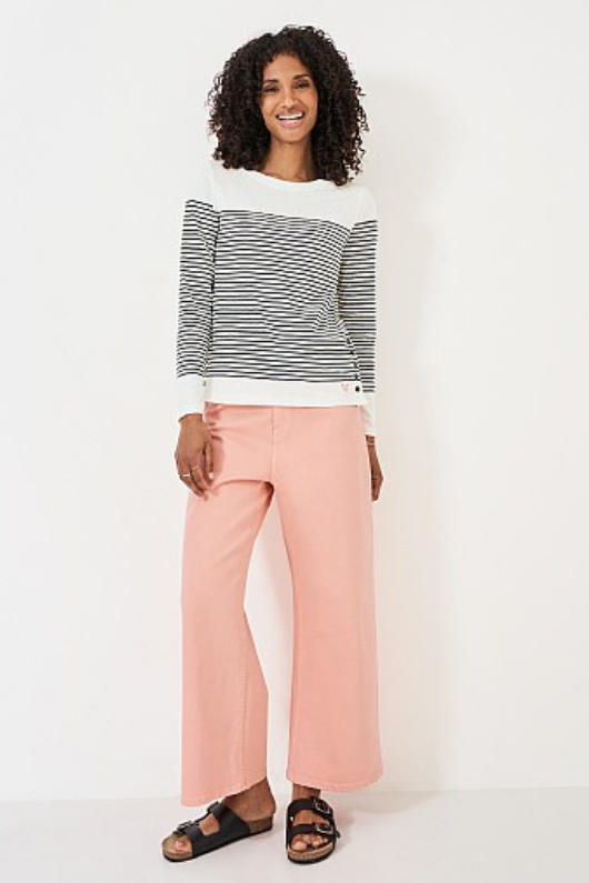 An image of the Crew Clothing Cassandra Stripe Top