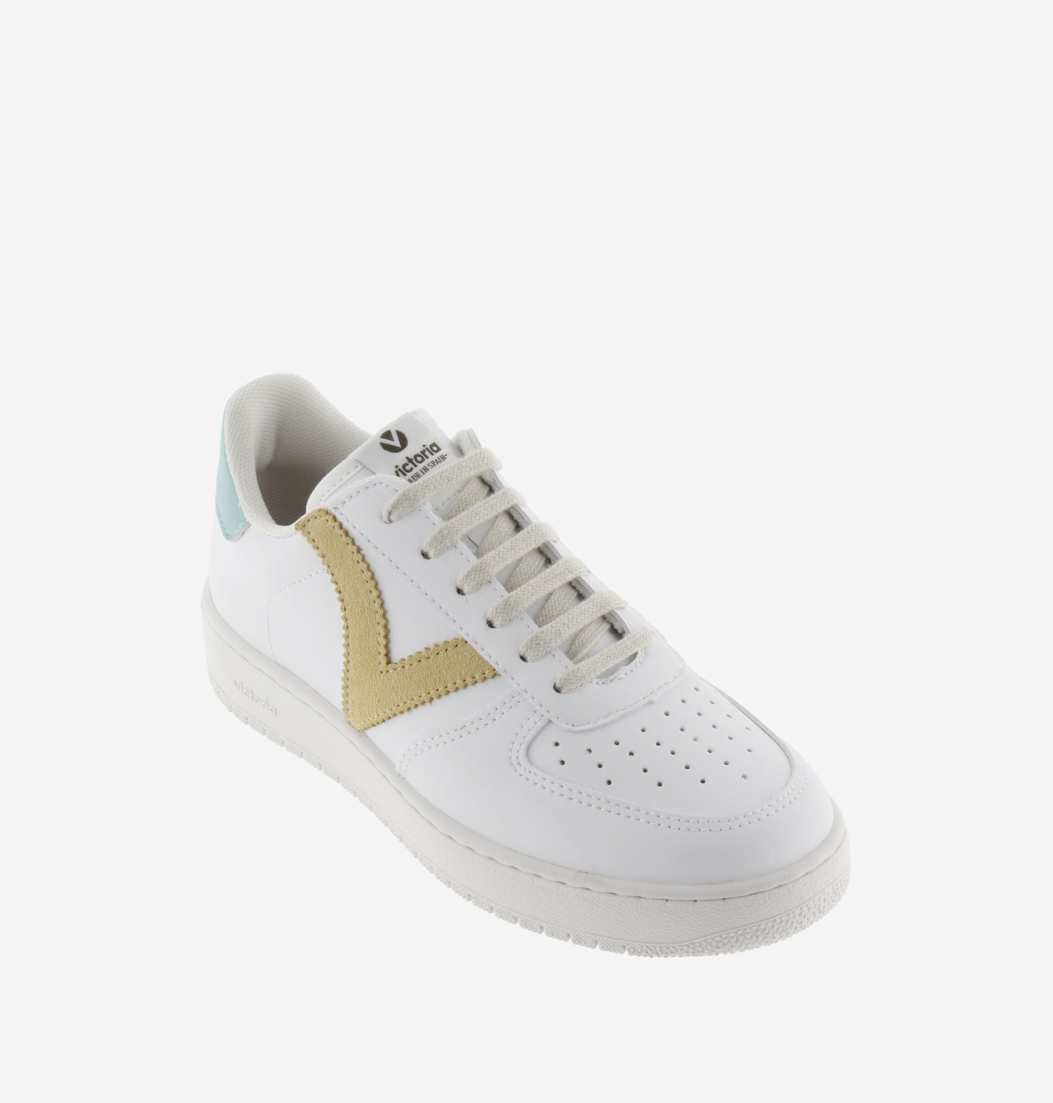 An image of the Victoria Madrid Contrast Faux Leather Trainer