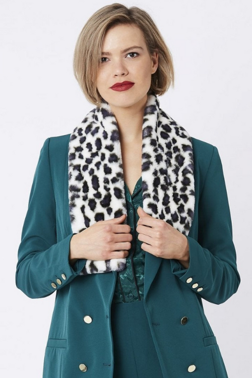 Animal Faux Fur Scarf