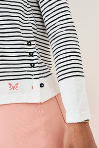 An image of the Crew Clothing Cassandra Stripe Top