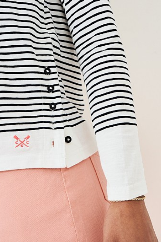 An image of the Crew Clothing Cassandra Stripe Top