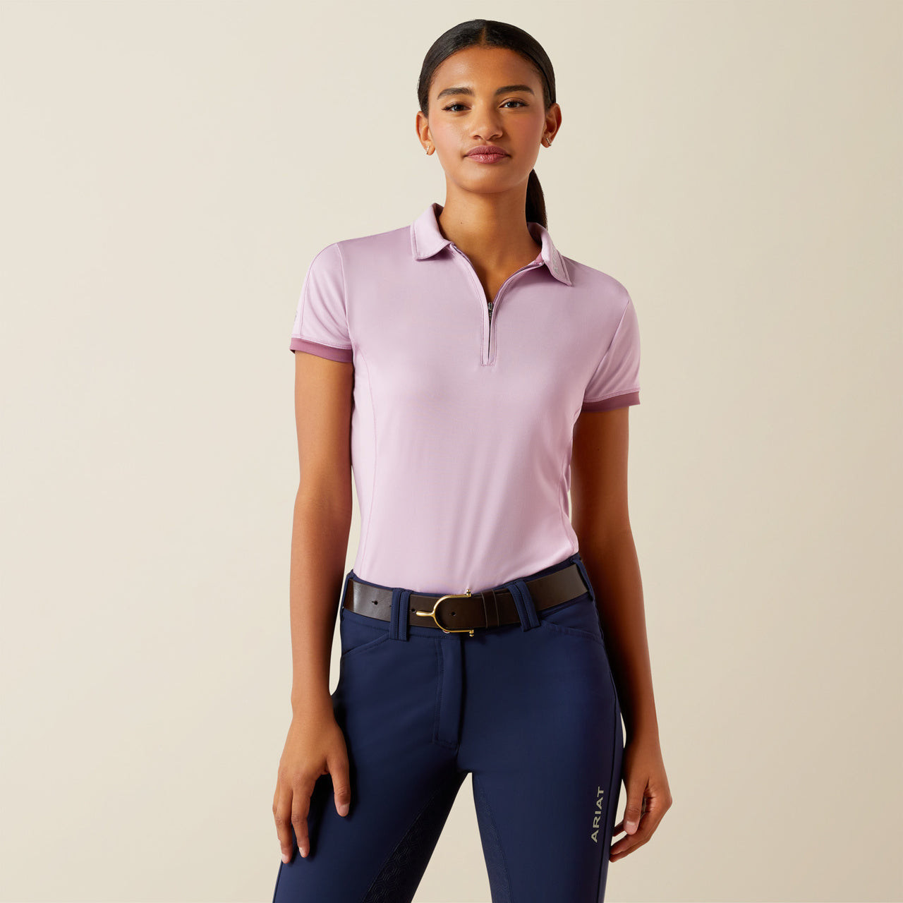 An image of the Ariat Bandera 1/4 Zip Polo Shirt