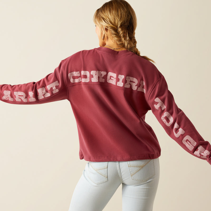 An image of the Ariat Cowgirl Tough Sweatshirt
