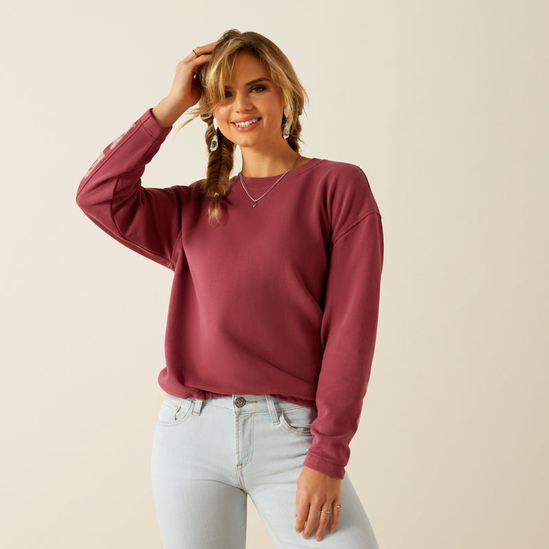 An image of the Ariat Cowgirl Tough Sweatshirt