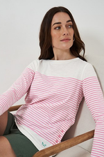 An image of the Crew Clothing Cassandra Stripe Top