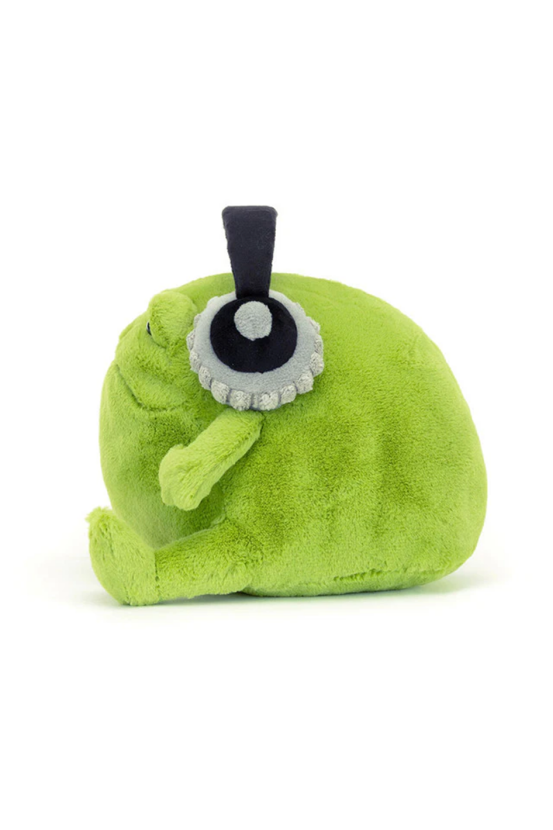 An image of the Jellycat Jellycat Ricky Rain Frog Headphones