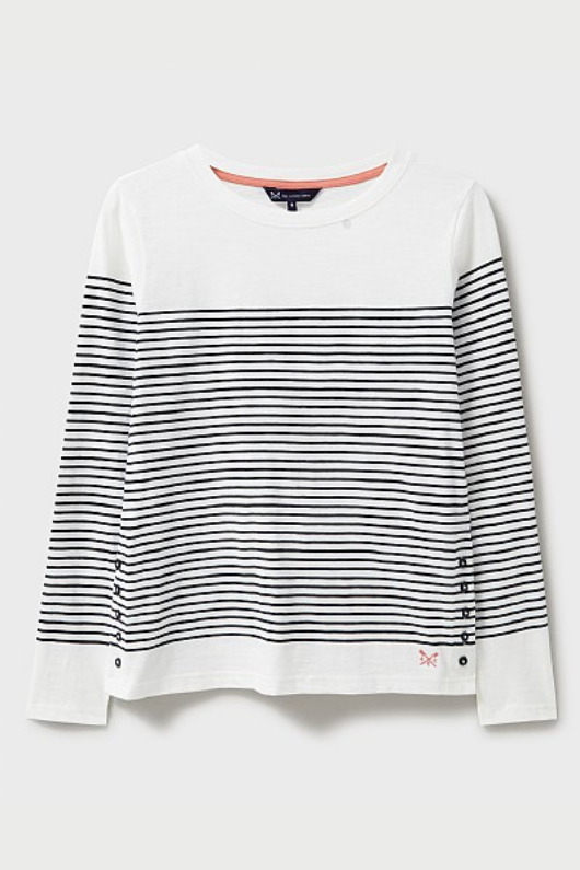 An image of the Crew Clothing Cassandra Stripe Top