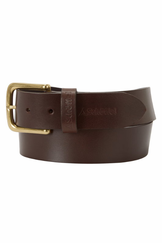 An image of the Schoffel Castleton Leather Belt