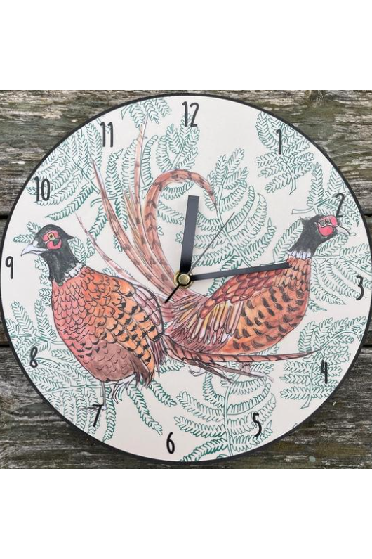 An image of the Vanessa Bathgate Pheasant Grass Clock