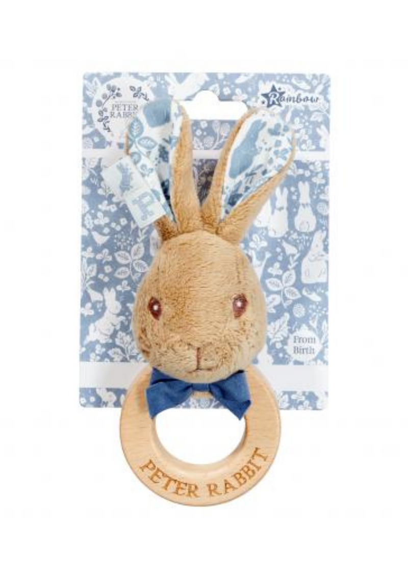 An image of the Rainbow Designs Peter Signature Ring Rattle