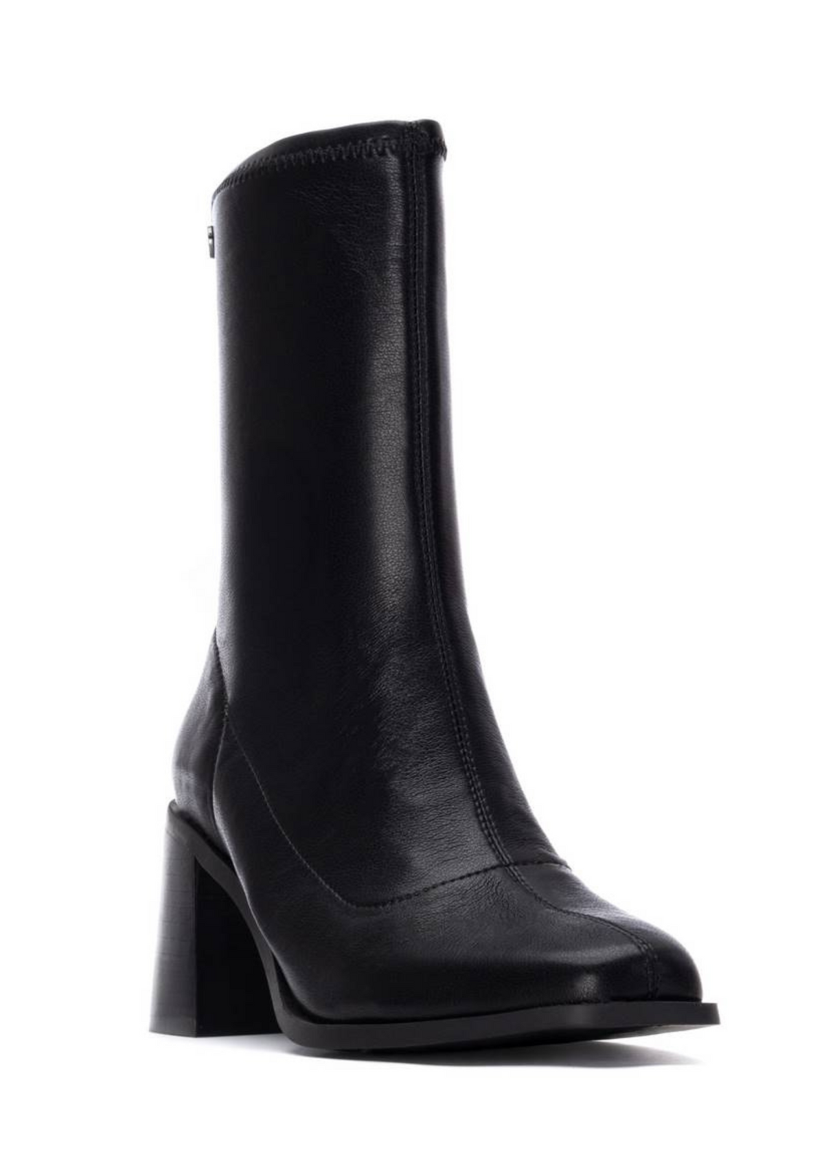 An image of the Xti Leather Heeled Boots